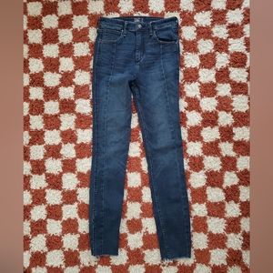 Abercrombie pintuck slit ankle simone skinny jeans 26R